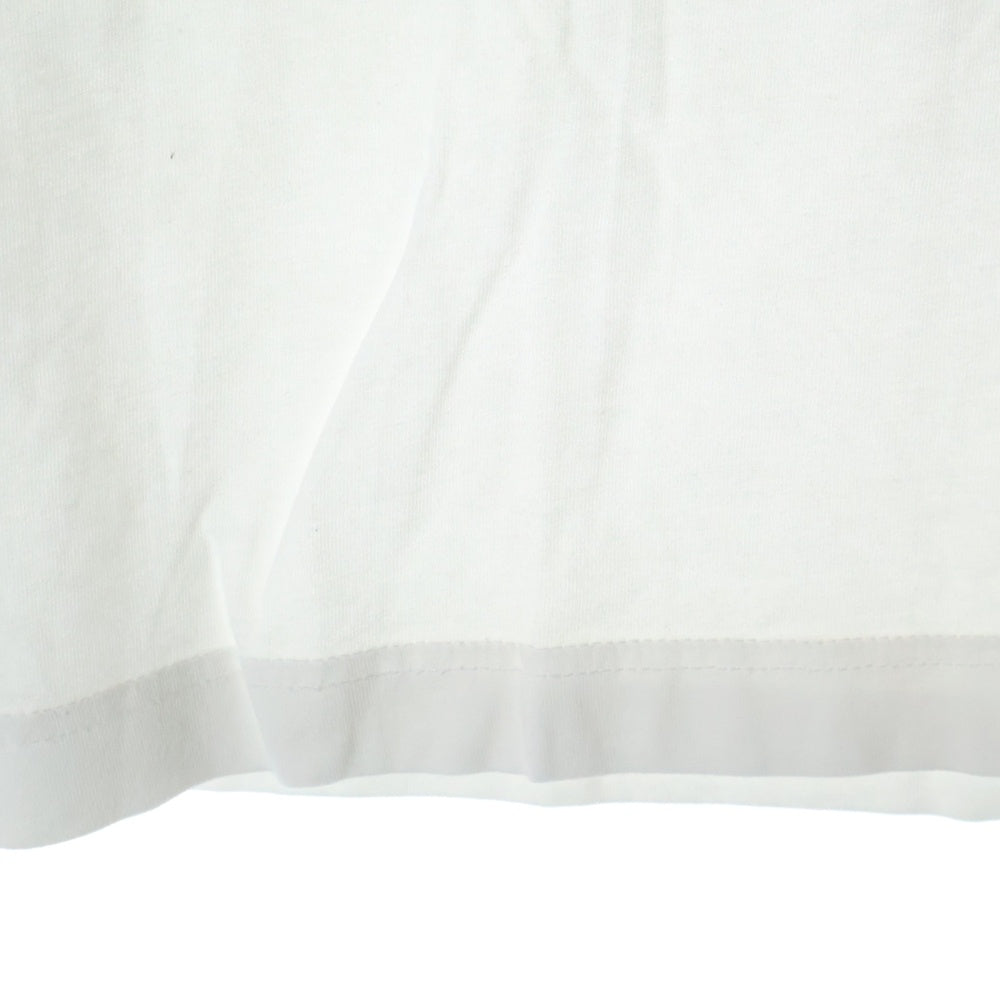 COMME des GARCONS SHIRT(コムデギャルソンシャツ) S/Sロゴ コットンジャージ クルーネック 長袖Tシャツ カットソー ホワイト