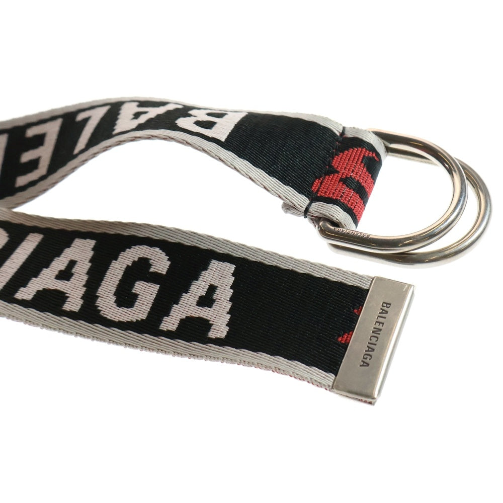 BALENCIAGA(バレンシアガ) 24SS D RING ディー リング ロゴベルト ブラック 703137 210AA 1063