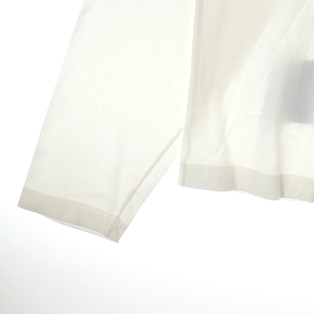 OAMC(オーエーエムシー) 21SS ヨーク切り替え フラップポケット クルーネック ロングスリーブ 長袖 Tシャツ カットソー ホワイト OAMT701368