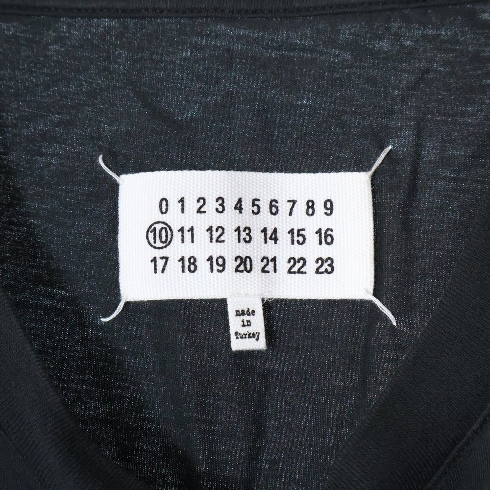 Maison Margiela 10(メゾン マルジェラ) 23SS クラシック プレーン クルーネック 半袖Tシャツ カットソー ブラック S50GC0672