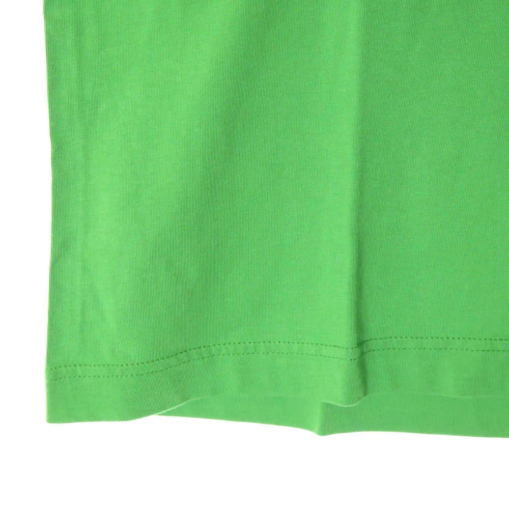 COMME des GARCONS SHIRT(コムデギャルソンシャツ) 23SS S/Sロゴ コットンジャージ クルーネック 半袖Tシャツ カットソー グリーン FK-T015