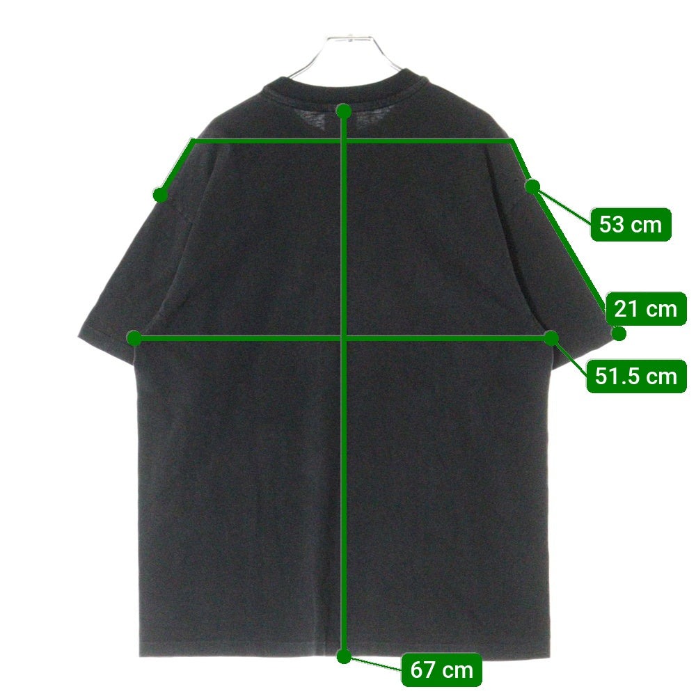 VINTAGE(ヴィンテージ) 90S VINTAGE DALLAS SOUVENIR TEE ヴィンテージ ダラス フロントエンボス加工Tシャツ 半袖クルーネックカットソー ブラック