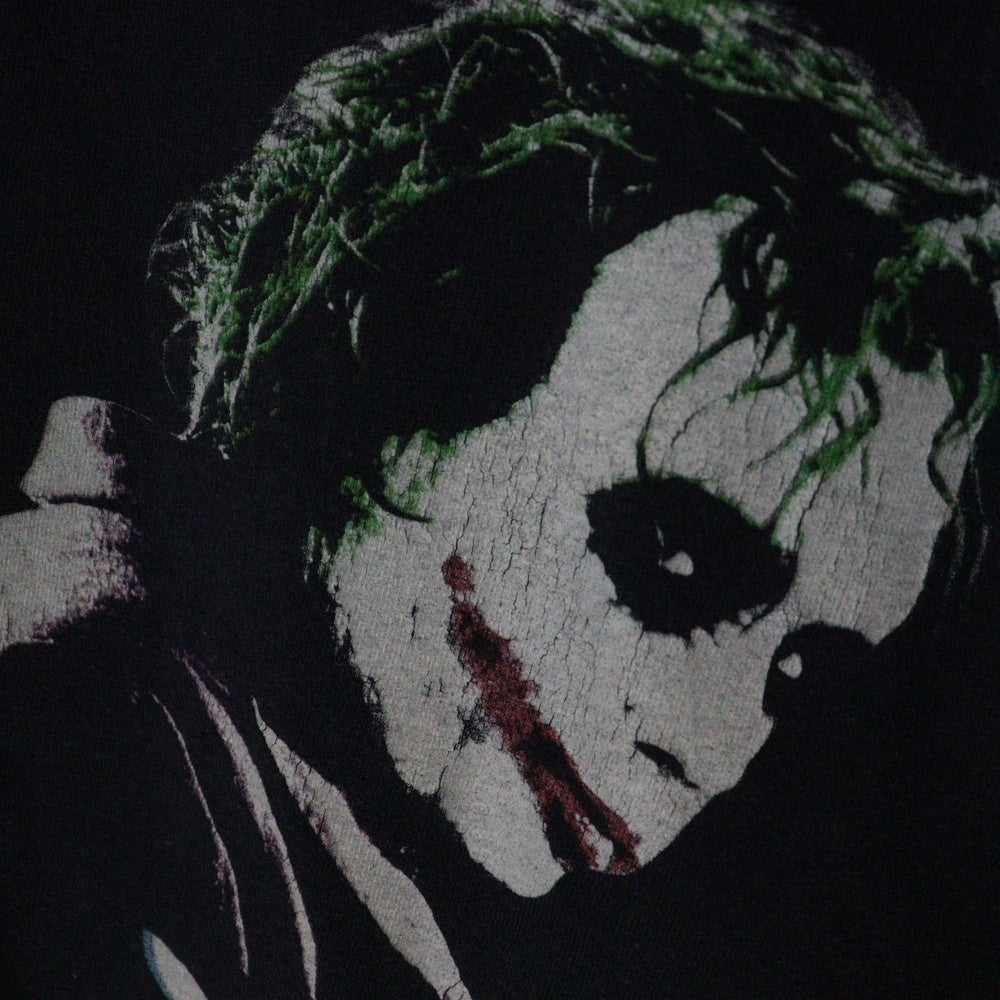 VINTAGE(ヴィンテージ) 00S VINTAGE THE DARK KNIGHT S/S TEE ヴィンテージ ザダークナイト バットマン ジョーカー フロントプリントTシャツ 半袖クルーネックカットソー ネイビー