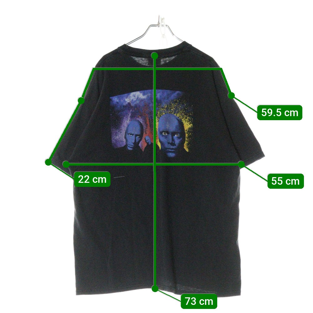 VINTAGE(ヴィンテージ) 00S VINTAGE BLUE MAN GROUP LIVE TEE ヴィンテージ ブルーマングループ 両面プリントTシャツ 半袖クルーネックカットソー ブラック