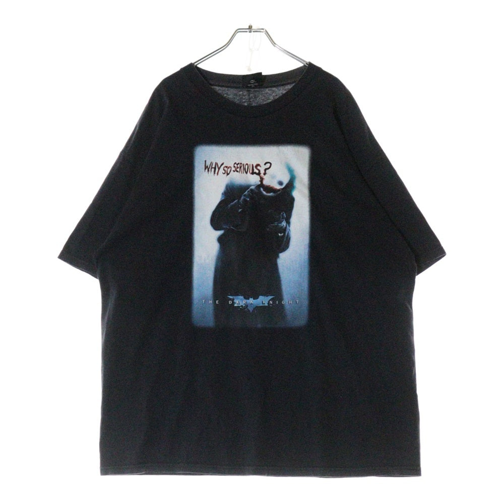 VINTAGE(ヴィンテージ) 00S VINTAGE THE DARK KNIGHT WHY SO SERIOUS TEE ヴィンテージ ザダークナイト ジョーカー フロントプリントTシャツ 半袖クルーネックカットソー ブラック