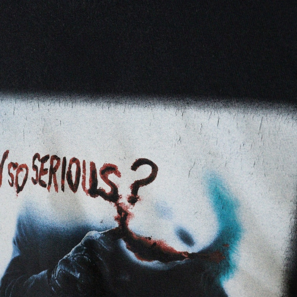 VINTAGE(ヴィンテージ) 00S VINTAGE THE DARK KNIGHT WHY SO SERIOUS TEE ヴィンテージ ザダークナイト ジョーカー フロントプリントTシャツ 半袖クルーネックカットソー ブラック