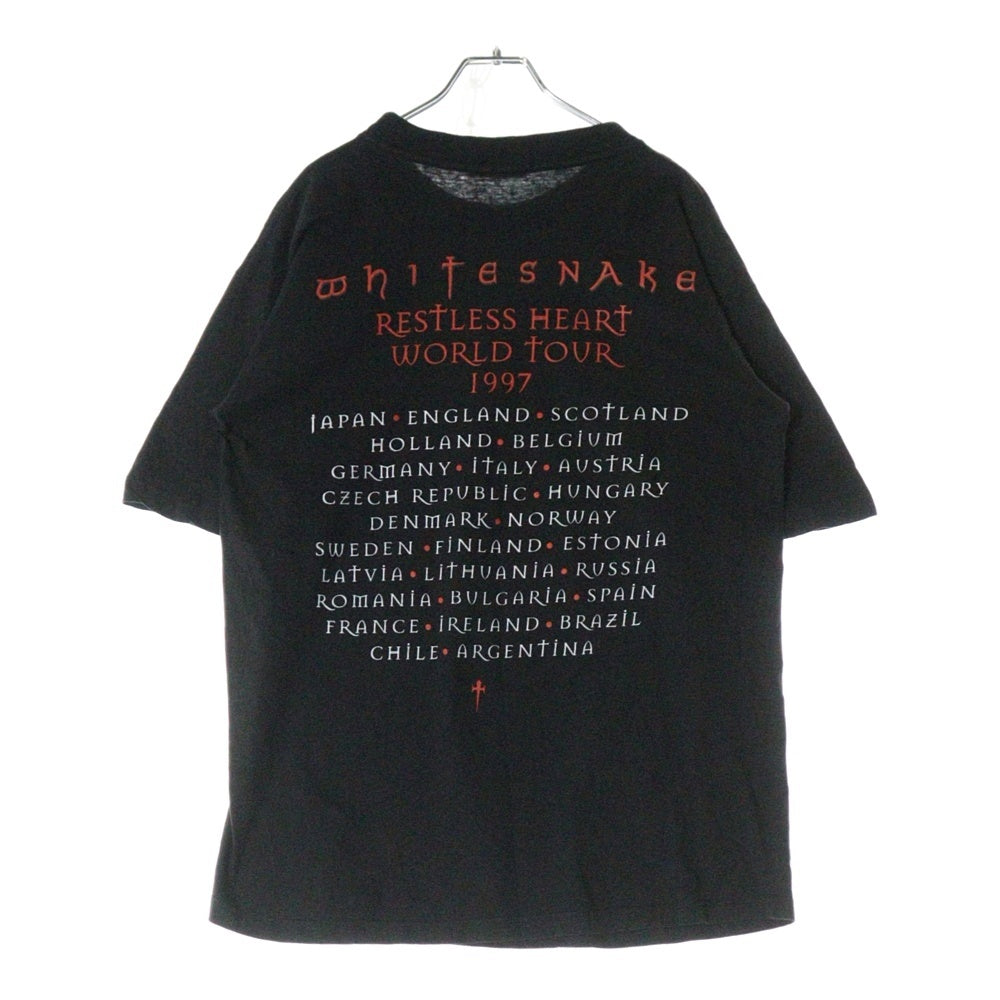 VINTAGE(ヴィンテージ) 90S VINTAGE WHITESNAKE RESTLESS HEART 1997 WORLD TOUR TEE ヴィンテージ ホワイトスネーク レストレスハート ワールドツアーTシャツ 半袖クルーネック