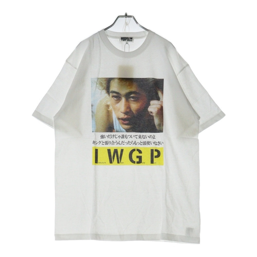 MEDICOM TOY(メディコムトイ) MLE×I.W.G.P. PHOTO MESSAGE TEE 01 池袋ウェストゲートパーク フォトプリント メッセージTシャツ 半袖クルーネックカットソー ホワイト 24MLE-IWGP-TE-01