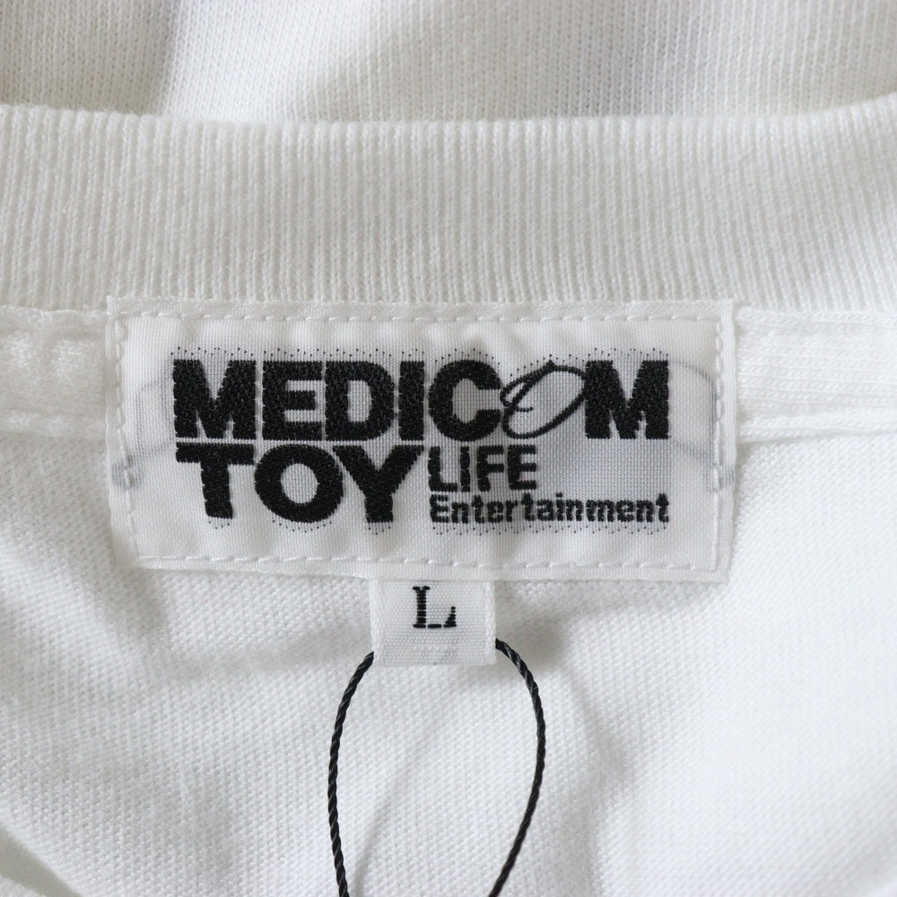 MEDICOM TOY(メディコムトイ) MLE×I.W.G.P. PHOTO MESSAGE TEE 01 池袋ウェストゲートパーク フォトプリント メッセージTシャツ 半袖クルーネックカットソー ホワイト 24MLE-IWGP-TE-01