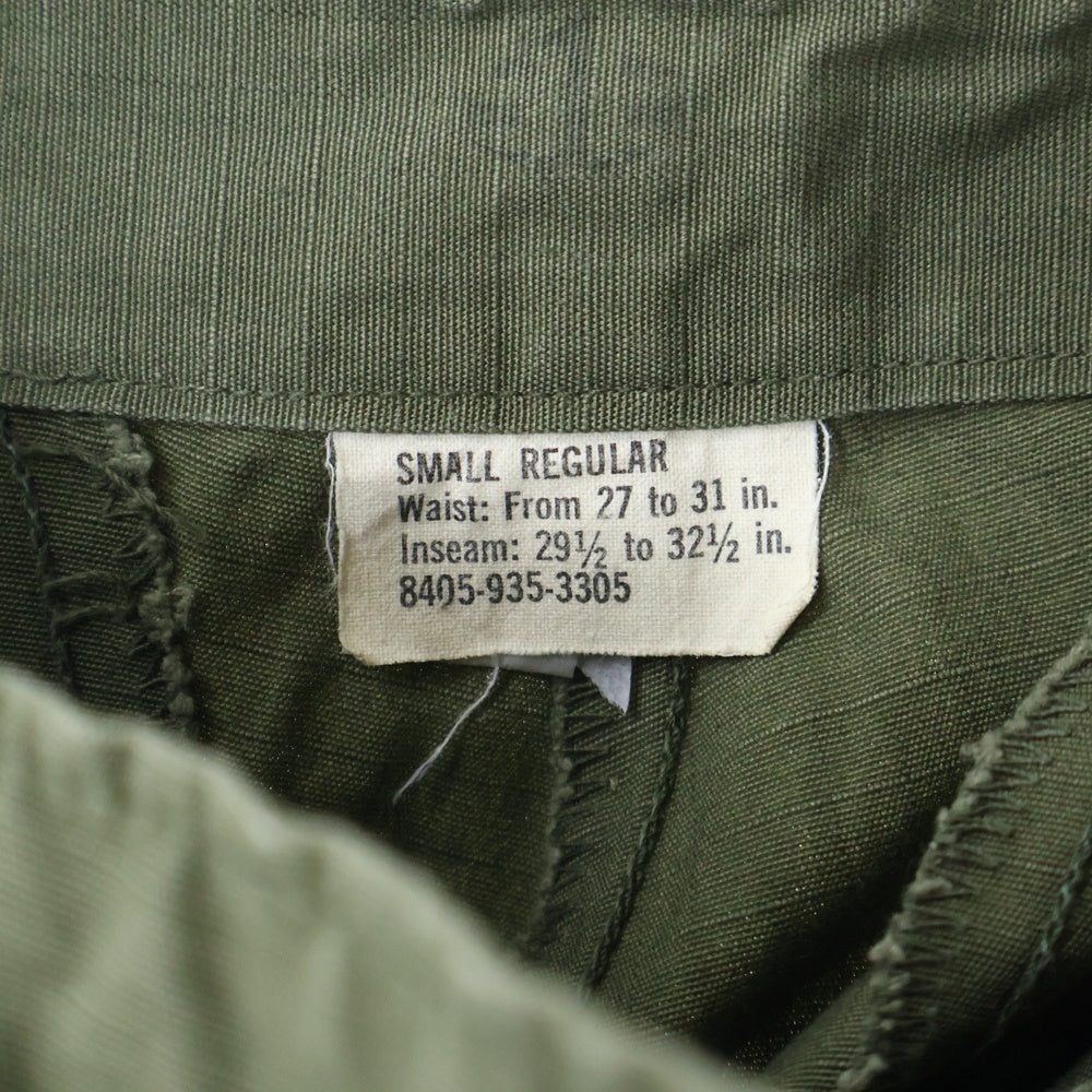 VINTAGE(ヴィンテージ) 60S VINTAGE U.S.ARMY 5th JUNGLE FATIGUE PANTS ヴィンテージ ユーエスアーミー アメリカ陸軍 ジャングルファティーグパンツ カーキ 8405-935-3305