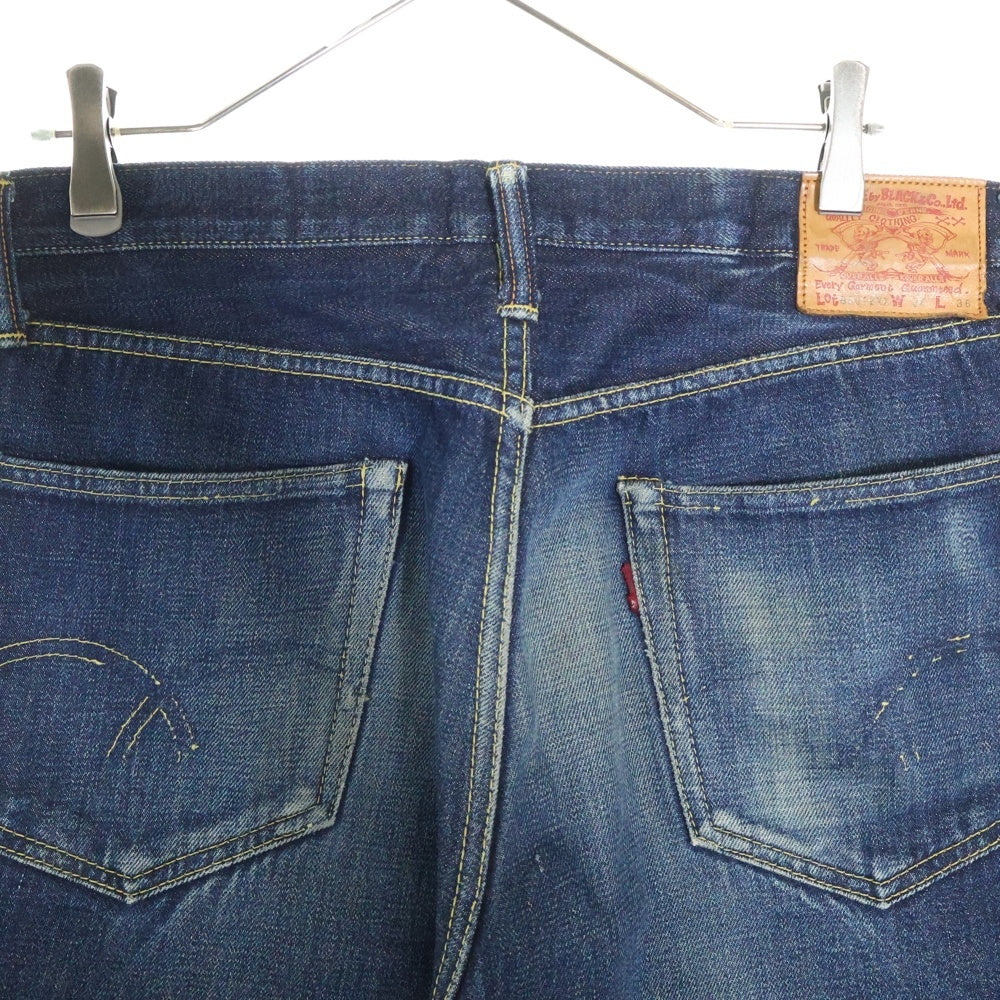 VINTAGE(ヴィンテージ) 90S VINTAGE By BLACK&Co.Ltd B501ZXX 隠しリベット Vステッチ 赤耳セルビッチ ジップフライ デニムパンツ インディゴ