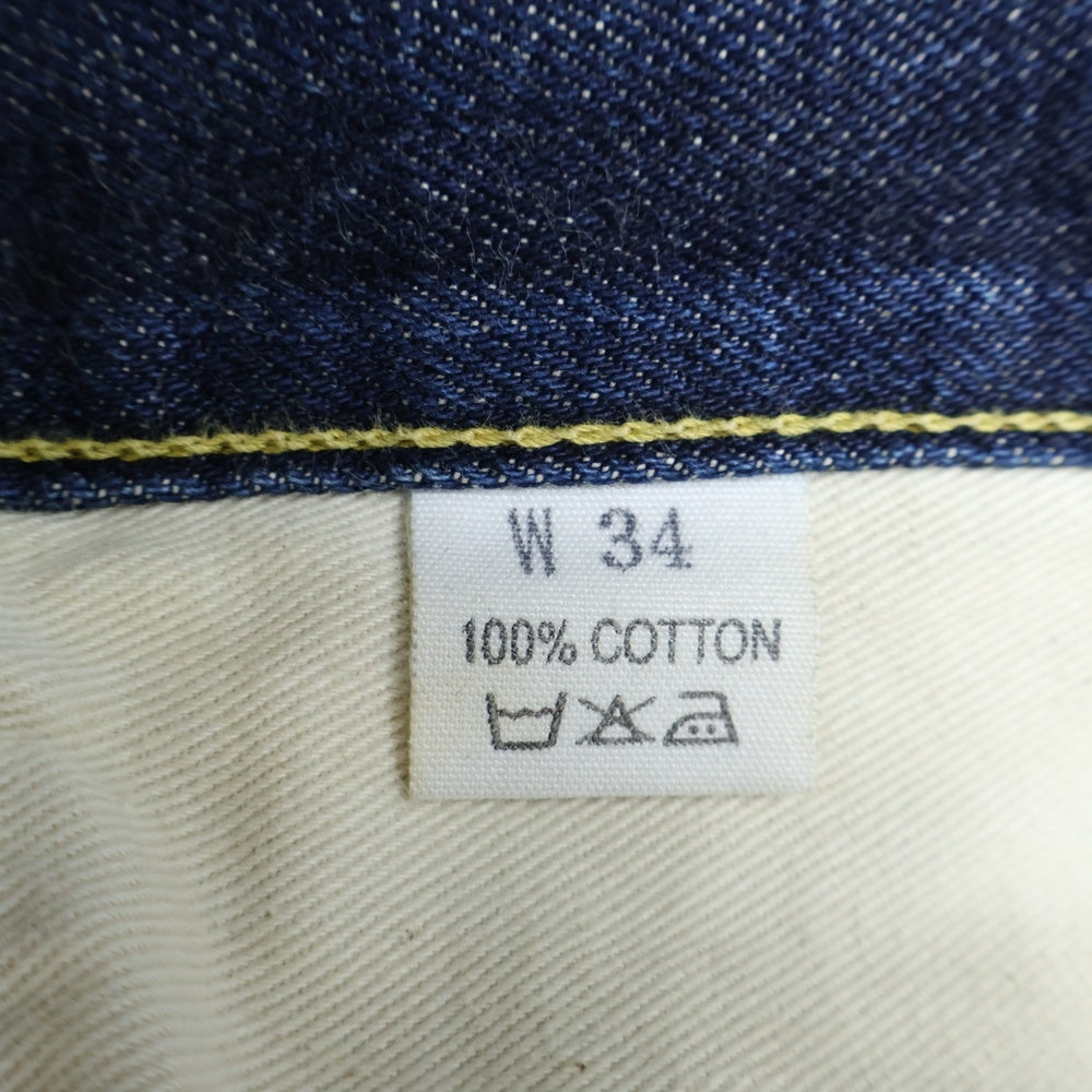 VINTAGE(ヴィンテージ) 90S VINTAGE By BLACK&Co.Ltd B501ZXX 隠しリベット Vステッチ 赤耳セルビッチ ジップフライ デニムパンツ インディゴ