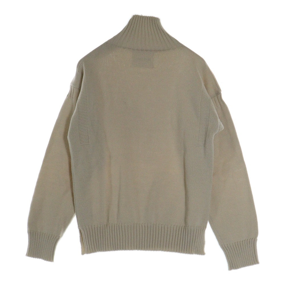 JIL SANDER +(ジルサンダープラス) 23AW ボタンディティール ハイネック ウールニット グレー レディース J40GP0135 J14653