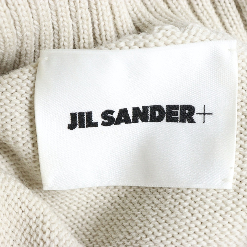 JIL SANDER +(ジルサンダープラス) 23AW ボタンディティール ハイネック ウールニット グレー レディース J40GP0135 J14653