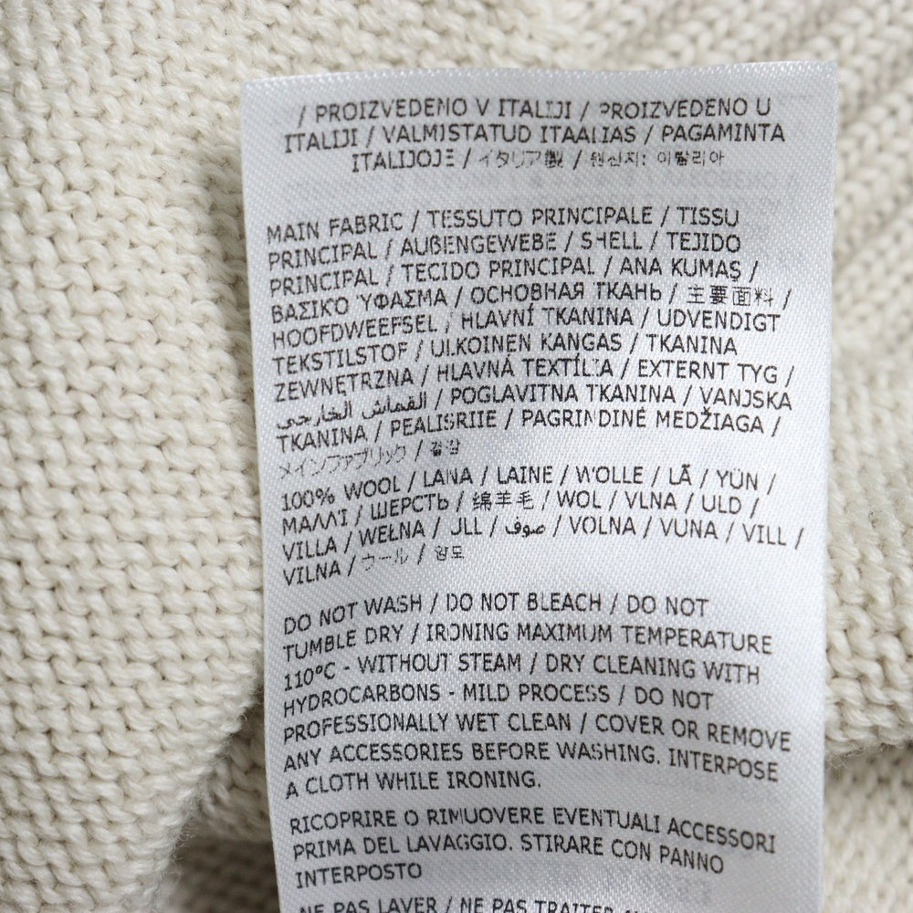 JIL SANDER +(ジルサンダープラス) 23AW ボタンディティール ハイネック ウールニット グレー レディース J40GP0135 J14653