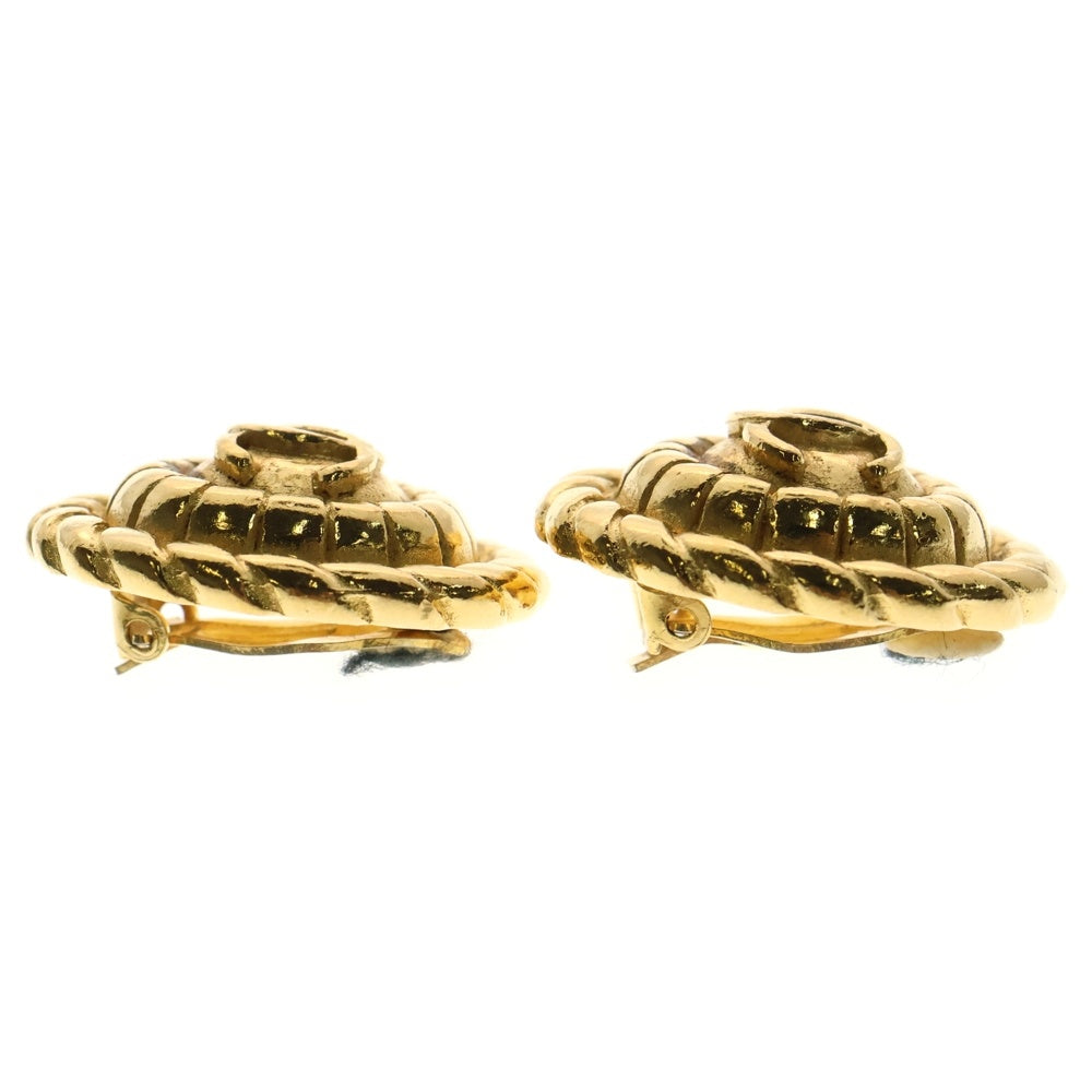 CHANEL(シャネル) VINTAGE ヴィンテージ ココマーク ラウンド イヤリング ピアス ゴールド レディース