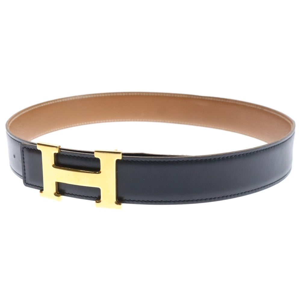 エルメスコンスタンスベルトゴールドH金具リバーシブル（ホワイトグレイン×ブラウン HERMES （新品・未使用品）エルメス ミニH コンスタンス
