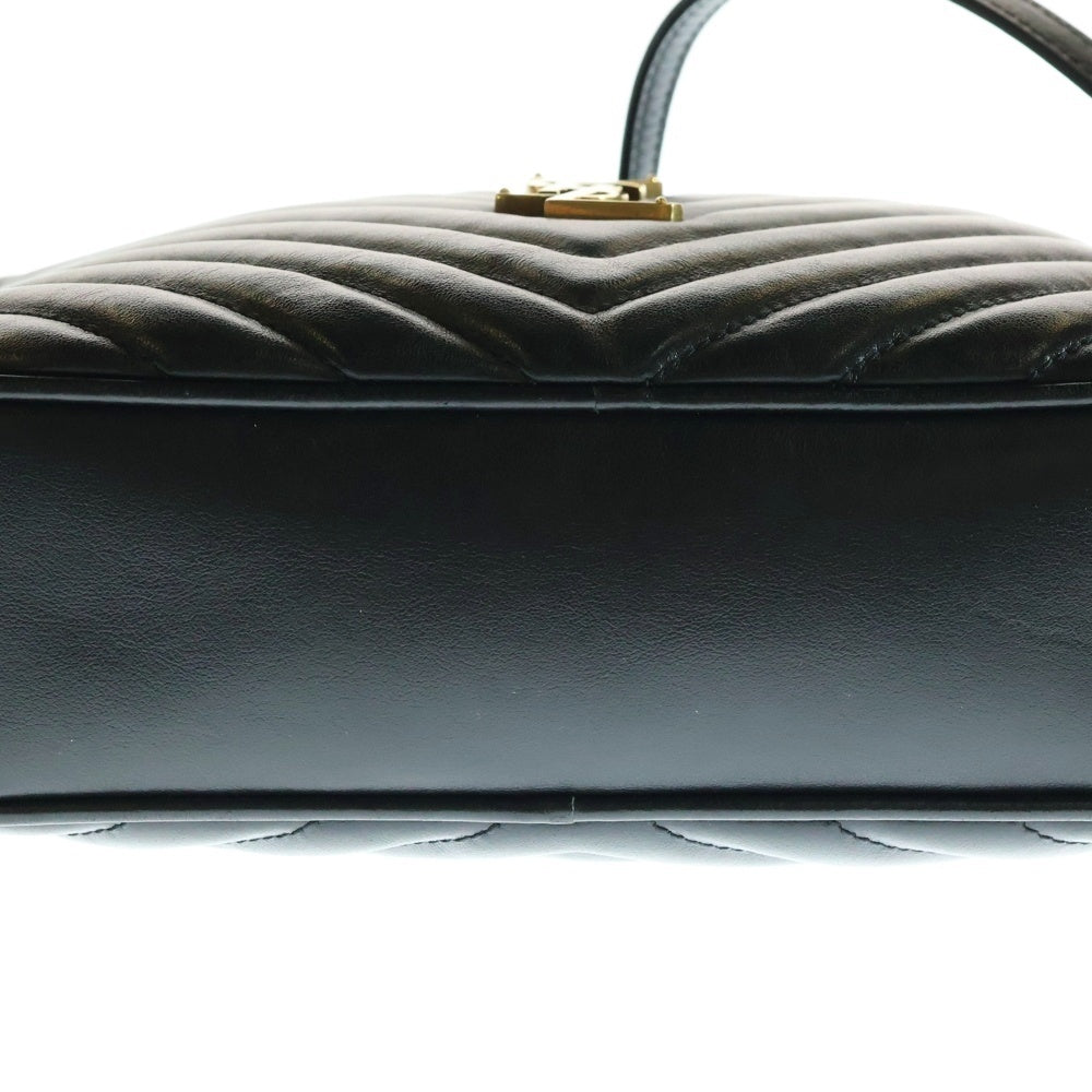 SAINT LAURENT PARIS(サンローランパリ) LOU ルー レザー キルティング タッセル カメラバッグ ブラック 612544