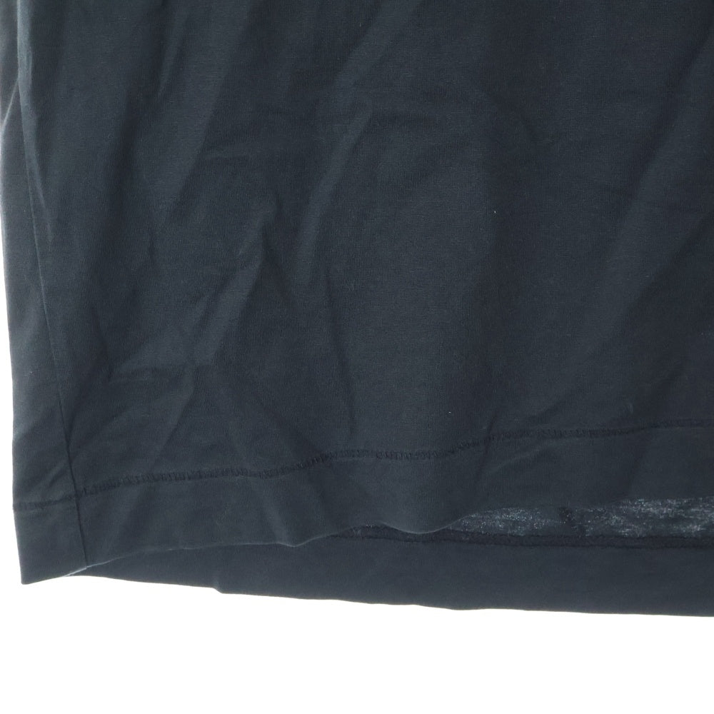 ATON(エイトン) コットン クルーネック半袖Tシャツ カットソー ブラック 6923086
