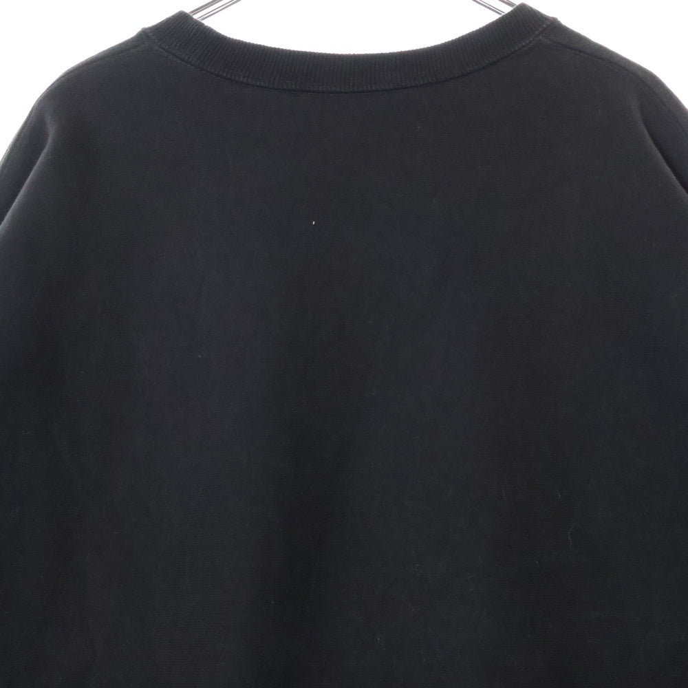 ATON(エイトン) × B2nd GARMENTDYE URAKE OVERSIZED SWEATSHIRT ビーセカンド ガーメントダイ オーバーサイズ クルーネックスウェットトレーナー ブラック 7055446