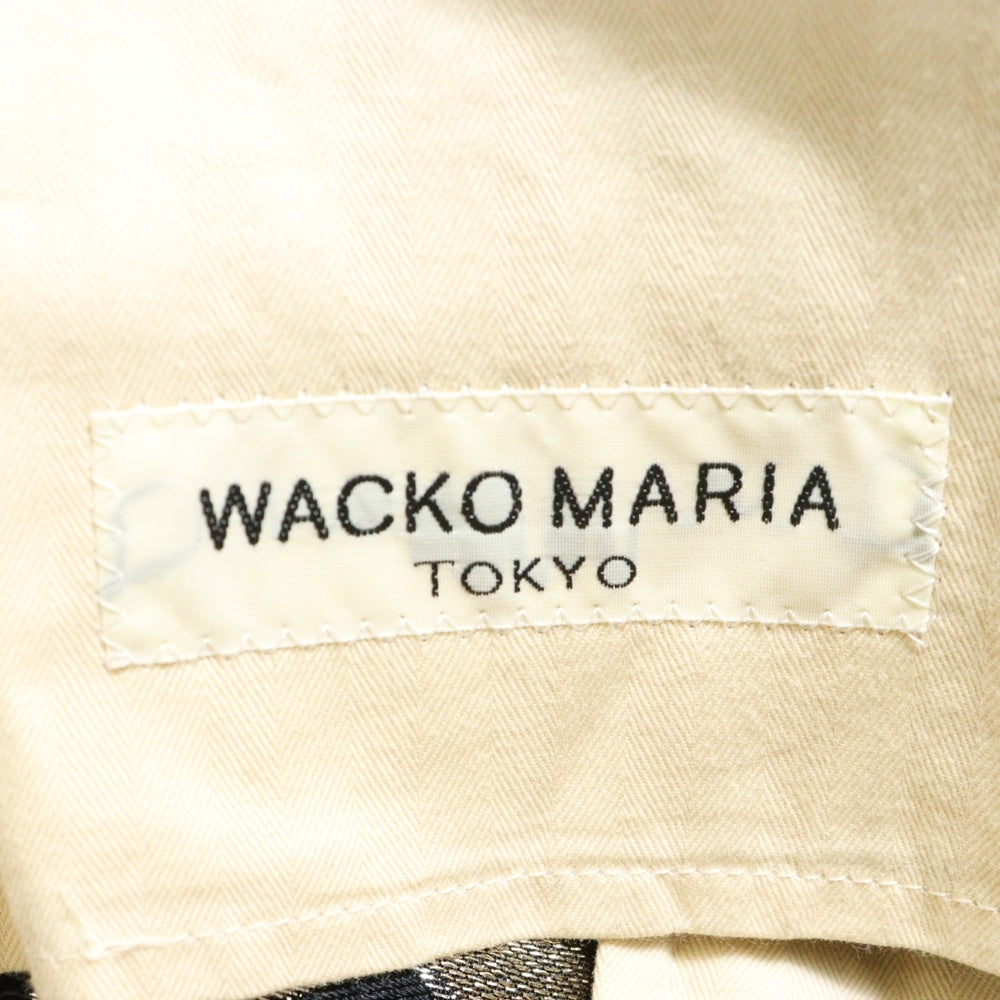 WACKO MARIA(ワコマリア) 10AW ウール ジップフライ スラックス パンツ ブラック 10AW-WSN-10