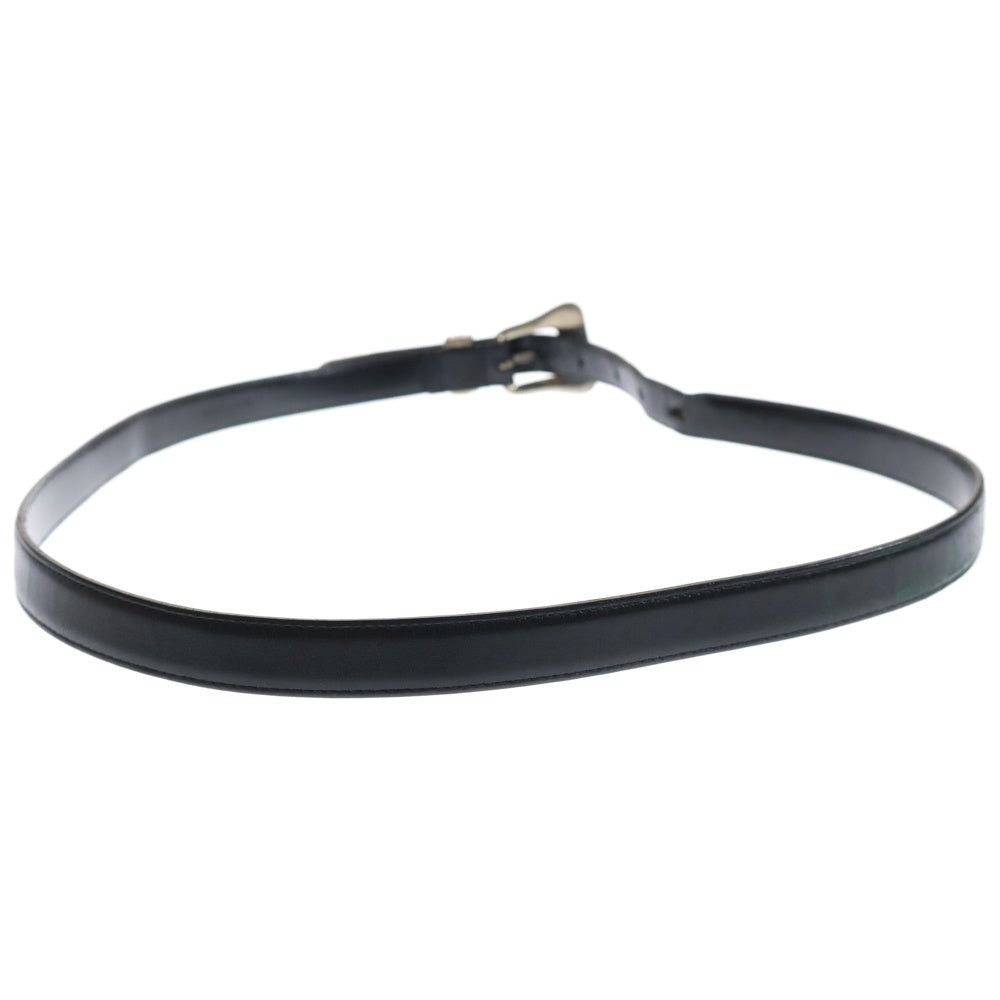 SAINT LAURENT PARIS(サンローランパリ) ウエスタン ナローバックル レザー ベルト ブラック GRZ346571-90-1116