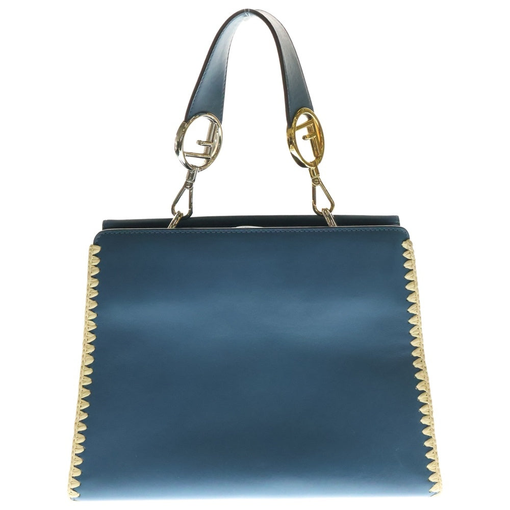 FENDI(フェンディ) ズッカ柄 ラナウェイ 2way ハンドバッグ ブルー レディース 8BH344