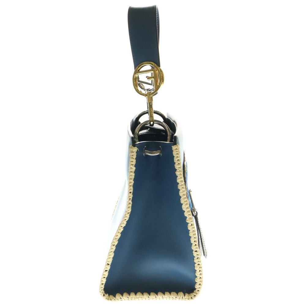 FENDI(フェンディ) ズッカ柄 ラナウェイ 2way ハンドバッグ ブルー レディース 8BH344
