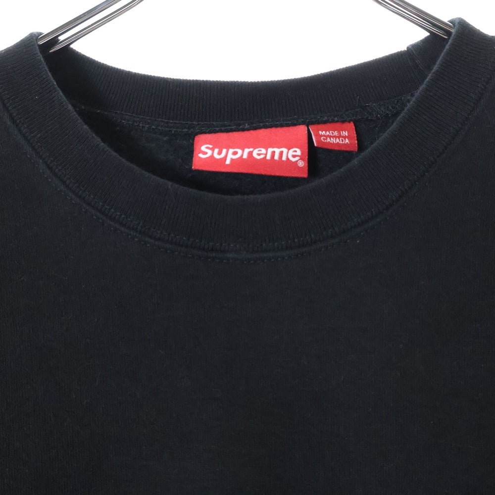 SUPREME(シュプリーム) 23AW Small Box Crewneck スモールボックスロゴ クルーネックスウェットトレーナー ブラック