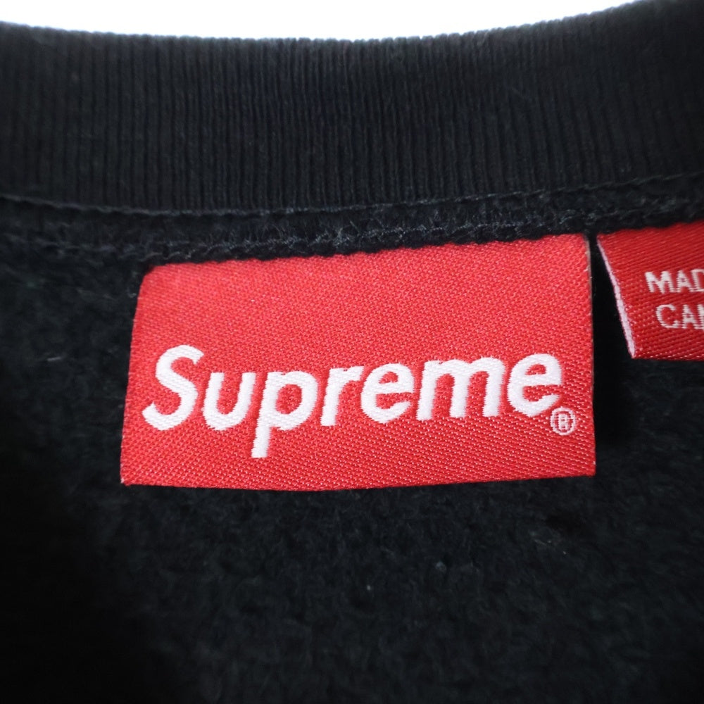 SUPREME(シュプリーム) 23AW Small Box Crewneck スモールボックスロゴ クルーネックスウェットトレーナー ブラック