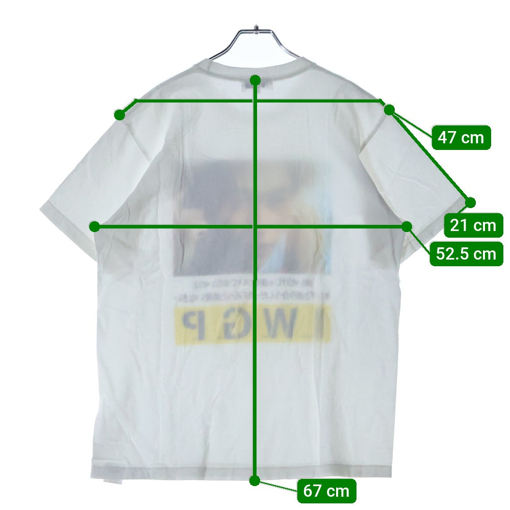 MEDICOM TOY(メディコムトイ) × I.W.G.P. PHOTO MESSAGE TEE 02 池袋ウエストゲートパーク フォトプリント クルーネック半袖Tシャツ カットソー ホワイト