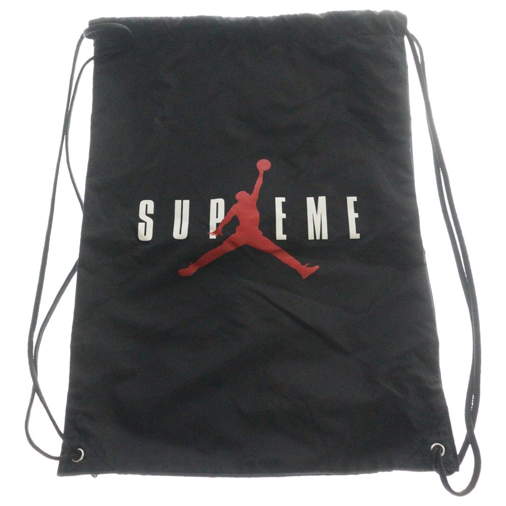SUPREME(シュプリーム) 24AW × Jordan Drawstring Bag ジョーダン ドローストリングバッグ ナップサック ブラック MA0930-023