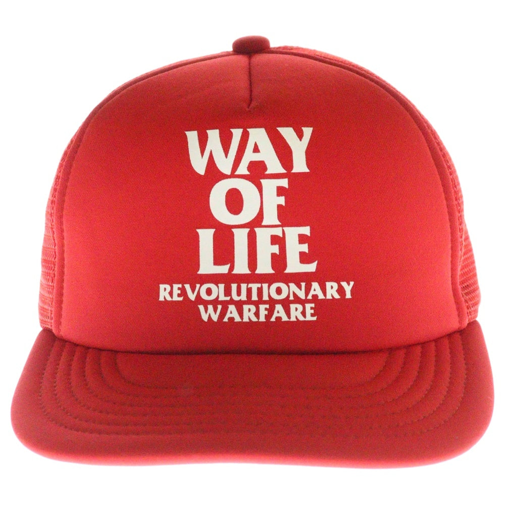 RATS(ラッツ) WAY OF LIFE MESH CAP ウェイオブライフ グラフィックプリント メッシュキャップ 帽子 レッド 19RA-0509