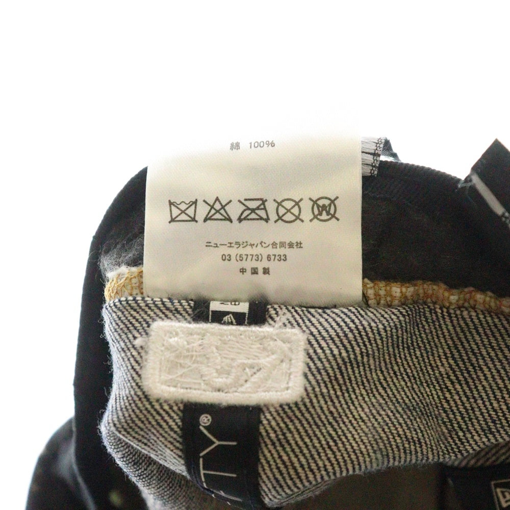 NEW ERA(ニューエラ) 59FIFTY New York Yankees ニューヨークヤンキース ブリーチ 6パネル ベースボールキャップ 帽子 インディゴ/ホワイト