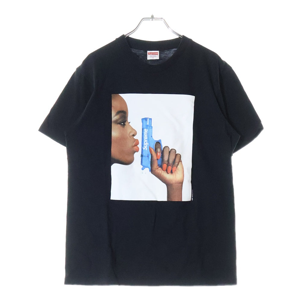 SUPREME(シュプリーム) 21SS Water Pistol Tee ウォーターピストル フォトプリント クルーネック半袖Tシャツ カットソー ブラック