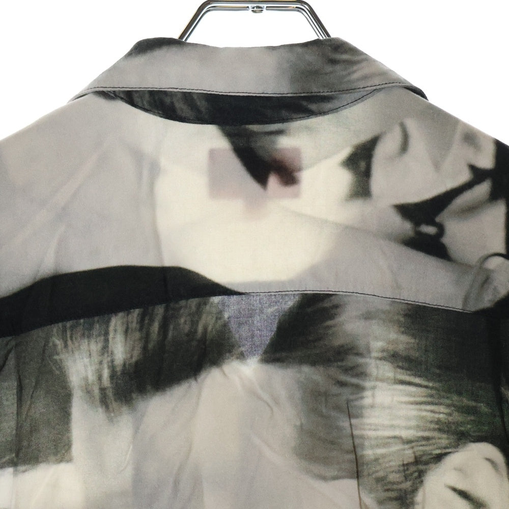 SUPREME(シュプリーム) 19SS Bela Lugosi Rayon S/S Shirt ベラルゴシ フォトプリント レーヨン オープンカラー 半袖シャツ ブラック/グレー