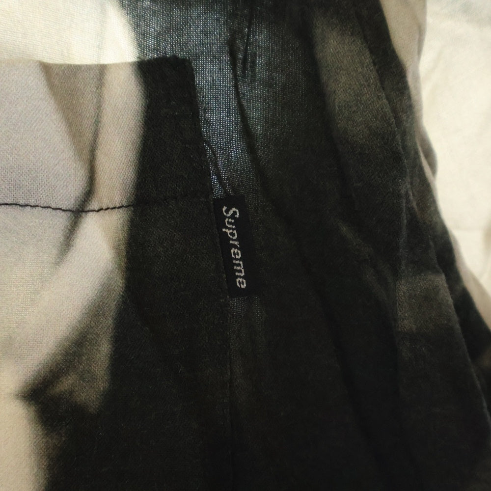 SUPREME(シュプリーム) 19SS Bela Lugosi Rayon S/S Shirt ベラルゴシ フォトプリント レーヨン オープンカラー 半袖シャツ ブラック/グレー