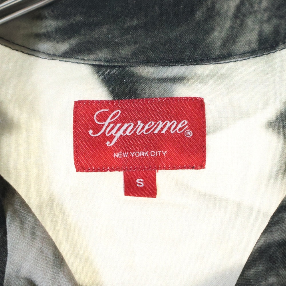 SUPREME(シュプリーム) 19SS Bela Lugosi Rayon S/S Shirt ベラルゴシ フォトプリント レーヨン オープンカラー 半袖シャツ ブラック/グレー