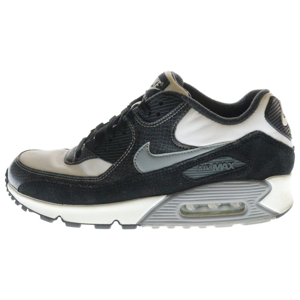NIKE(ナイキ) AIR MAX 90 QS Python エアマックス90 パイソン ローカットスニーカー ブラック/グレー US8/26.0cm CD0916-100