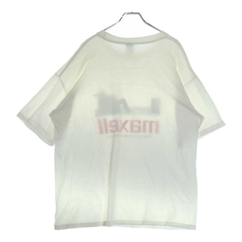 VINTAGE(ヴィンテージ) 00S VINTAGE MAXELL TAKE YOUR MUSIC TO THE MAX TEE マクセル テイク ユア ミュージック トゥ ザ マックス クルーネック 半袖Tシャツ カットソー ホワイト
