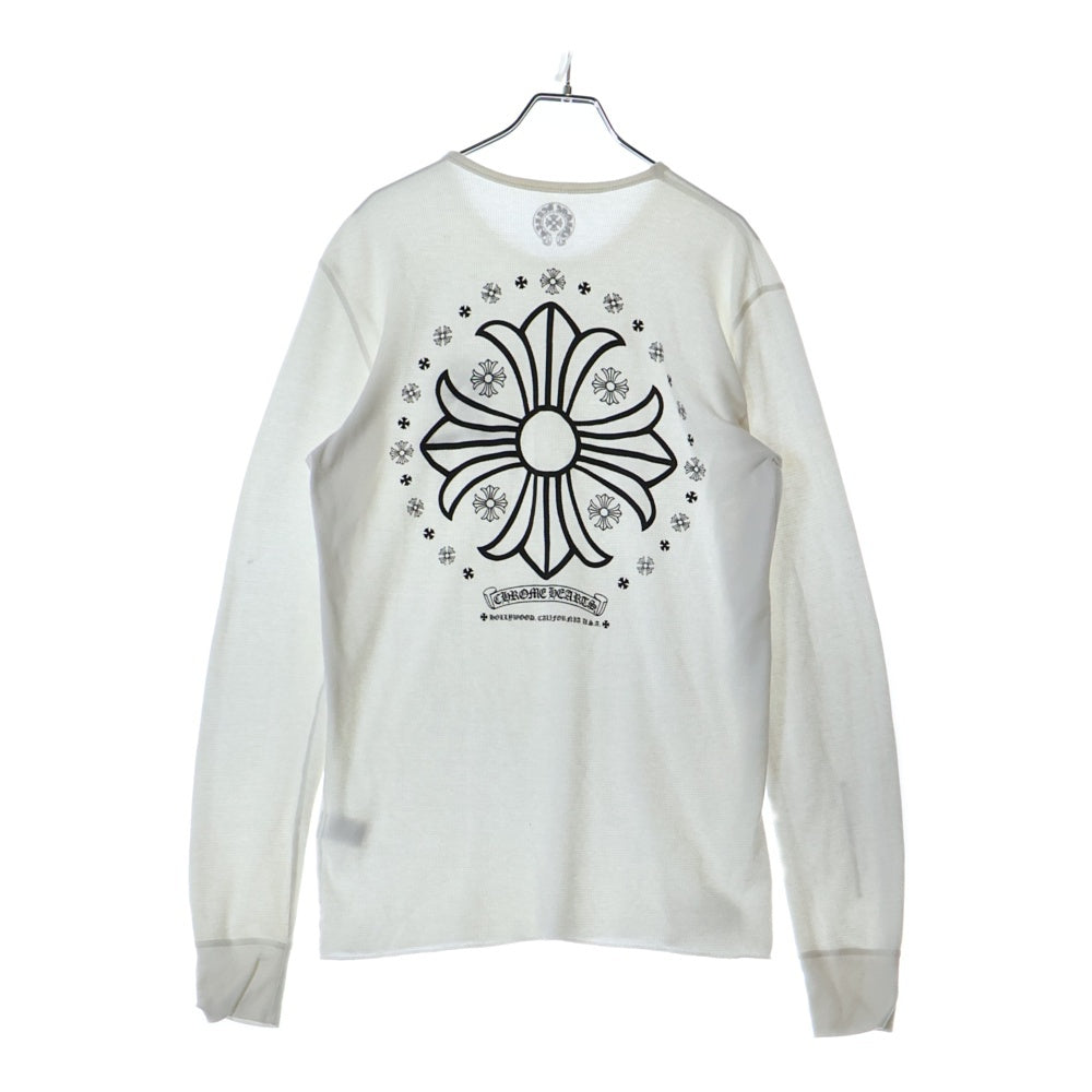CHROME HEARTS(クロムハーツ) CH PLS THERMAL L/S TEE CHプラスプリント サーマル長袖Tシャツ カットソー ホワイト