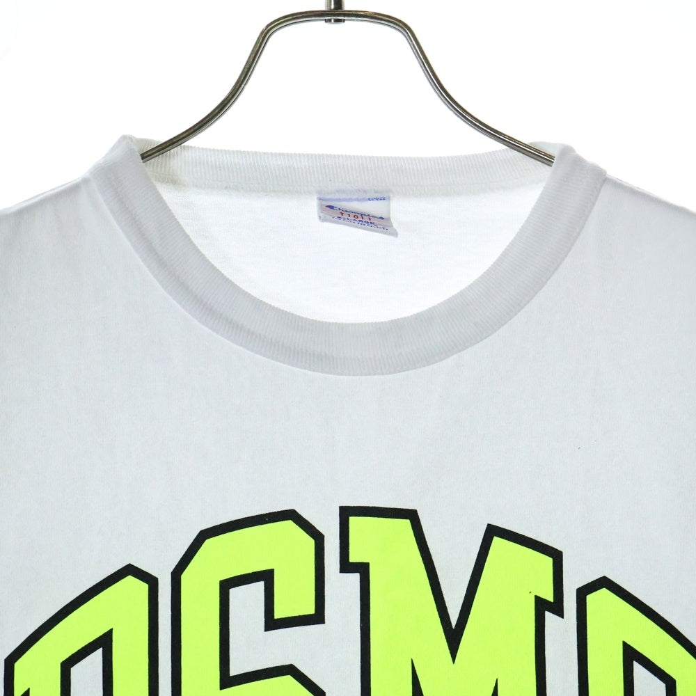 CHAMPION(チャンピオン) ×DOVER STREET MARKET GINZA DSMG T1011 ドーバーストリートマーケット銀座 USA製 フロントプリント クルーネック 半袖Tシャツ カットソー ホワイト C5-P301