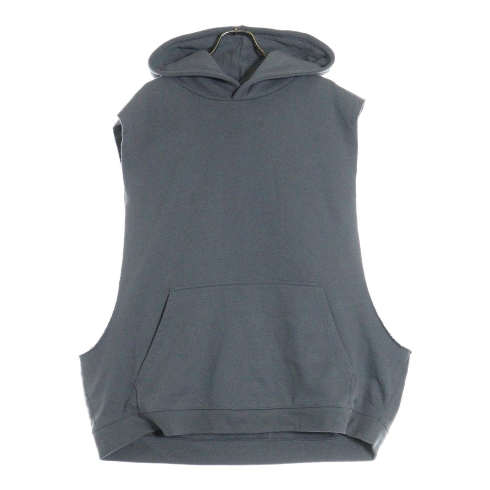 Alo Yoga(アローヨガ) Renown Sleeveless Hoodie ノースリーブ コットンポリ スウェット プルオーバーパーカー グレー M3216R