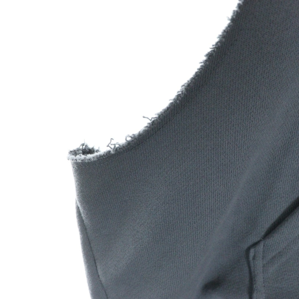 Alo Yoga(アローヨガ) Renown Sleeveless Hoodie ノースリーブ コットンポリ スウェット プルオーバーパーカー グレー M3216R