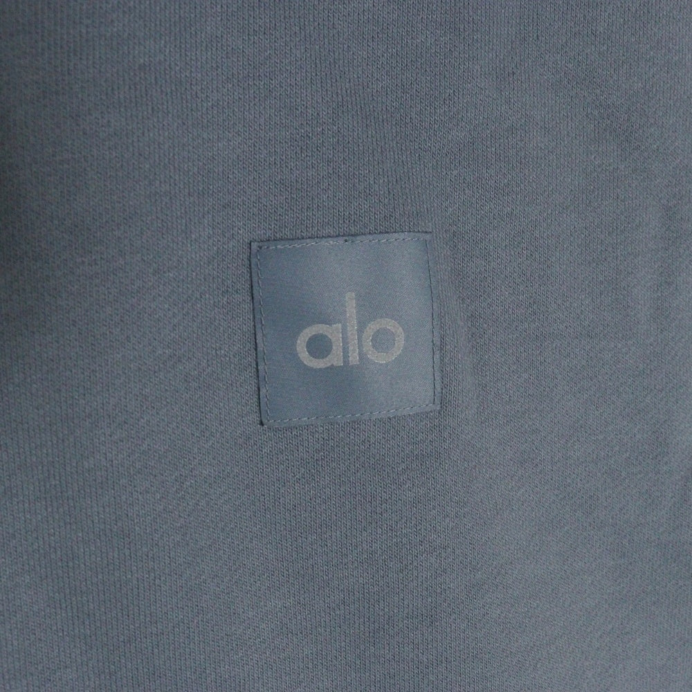 Alo Yoga(アローヨガ) Renown Sleeveless Hoodie ノースリーブ コットンポリ スウェット プルオーバーパーカー グレー M3216R