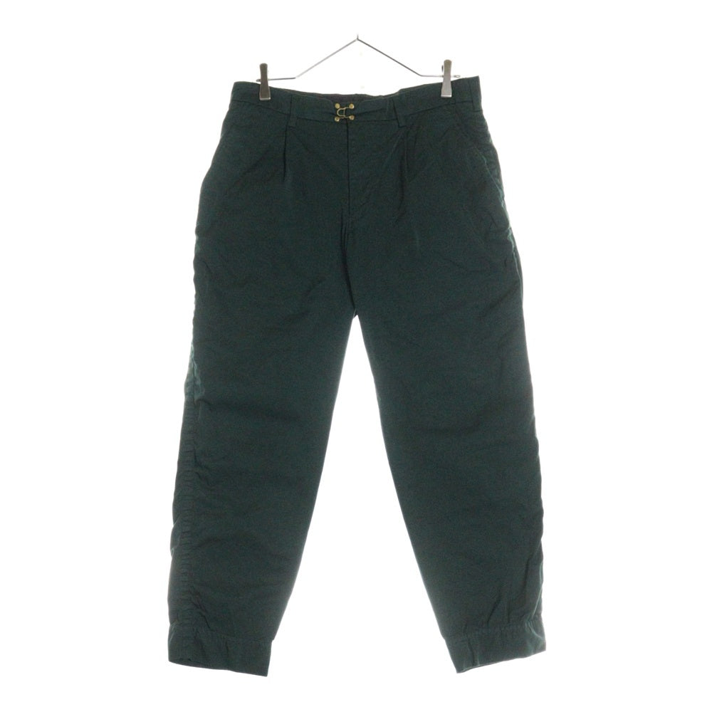 kolor(カラー) 21SS ナイロン パッカリング パンツ ワンタック トラウザー グリーン 21SCM-P05104