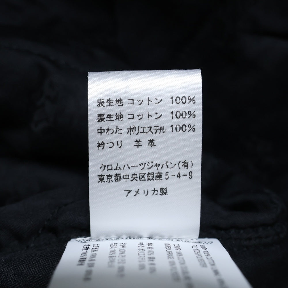 CHROME HEARTS(クロムハーツ) WORKN JNKYD PLD ワーキン プライドチェック アームロゴプリント 中綿シャツジャケット イエロー/オレンジ