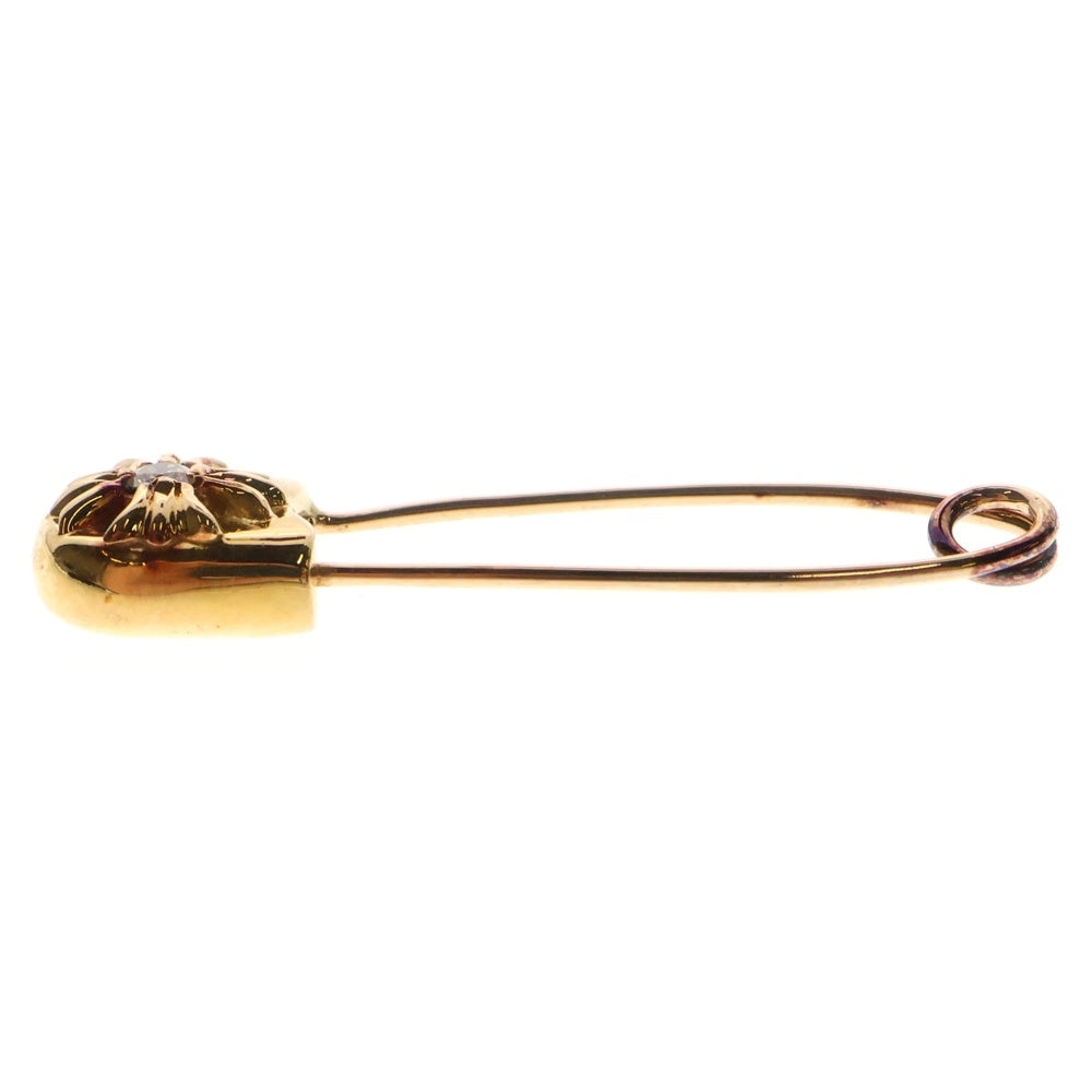 CHROME HEARTS(クロムハーツ) 22K SAFETY PIN S 1DIA スモールセーフティピン 1ダイヤ ネックレストップ ゴールド