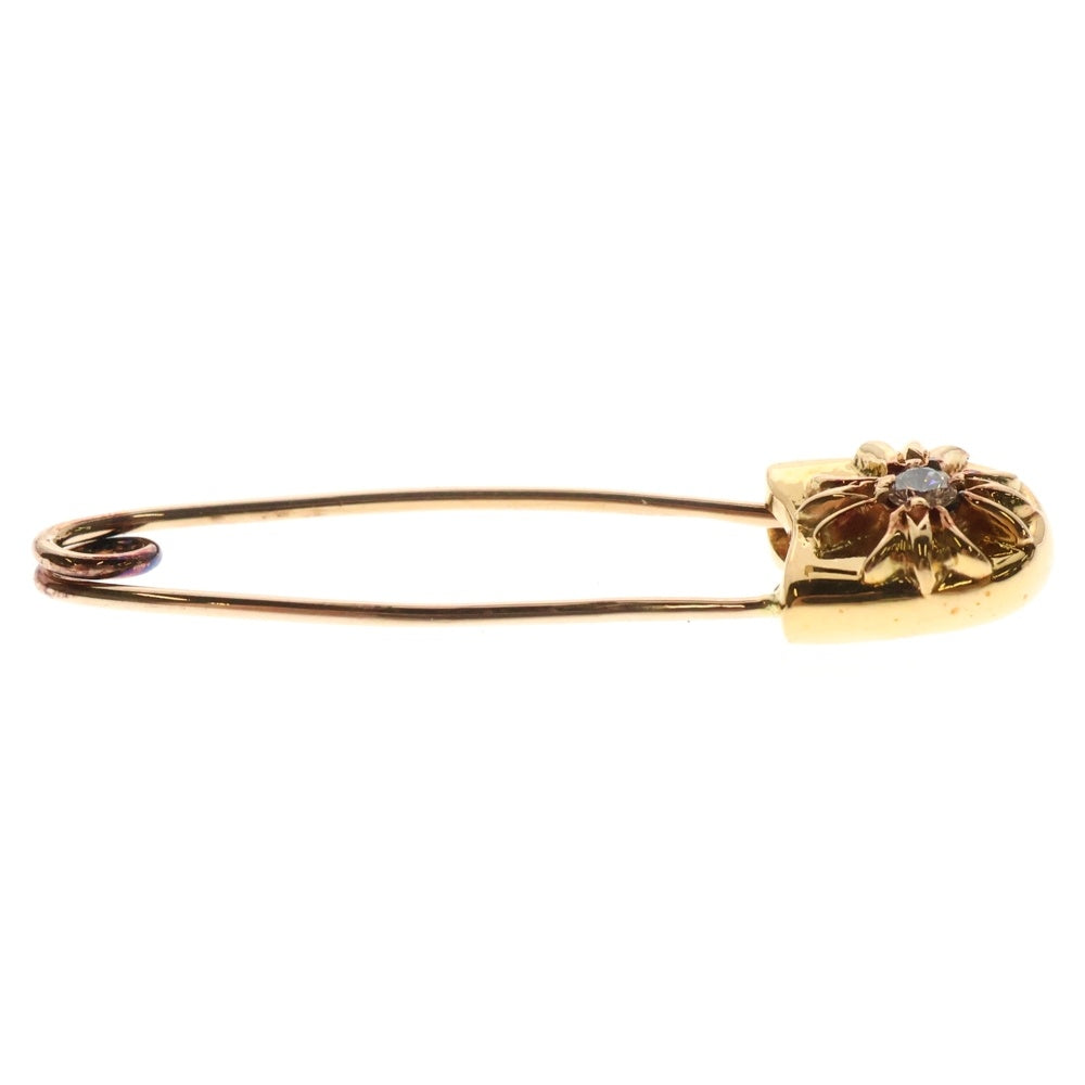 CHROME HEARTS(クロムハーツ) 22K SAFETY PIN S 1DIA スモールセーフティピン 1ダイヤ ネックレストップ ゴールド