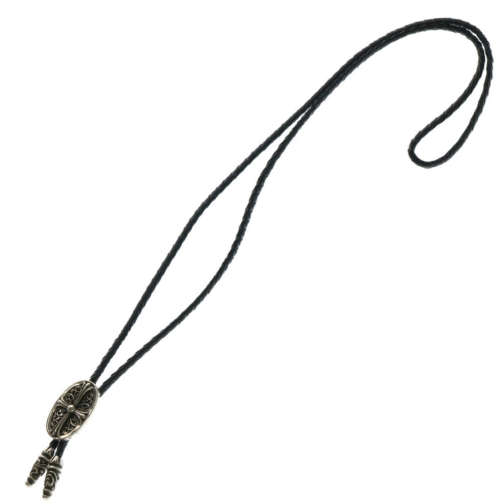 CHROME HEARTS(クロムハーツ) BOLOTIE OVALTINY タイニークラシックオーバルクロス ループタイ シルバー/ブラック BCA209